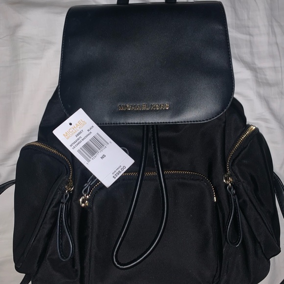 MICHAEL KORS black ABBEY LG Cargo Backpack main image 5